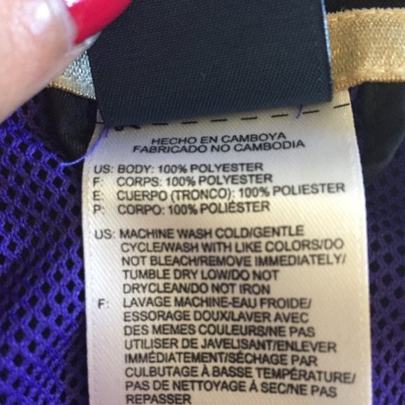 Reebok Black Athletic Exercise Lightweight Jacket - Picture 9 of 9